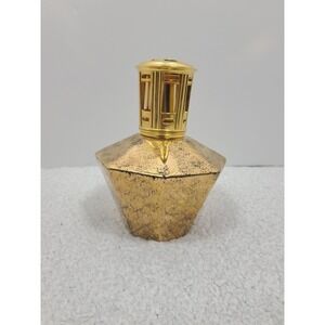 Lampe Berger Paris Gold Distressed Glass Catalytic Fragrance Lamp with Wick